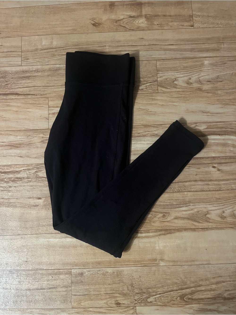 Victoria's Secret Black High-Rise Leggings with Side Panels